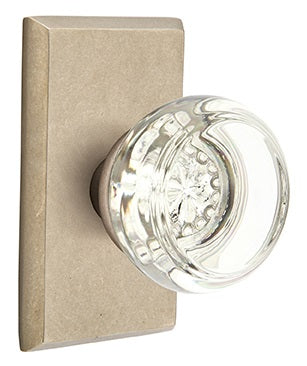 Emtek Georgetown Knob with Sandcast Style 3 Rosette