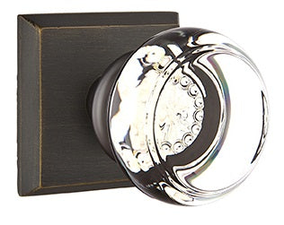 Emtek Georgetown Knob with Sandcast Style 6 Rosette
