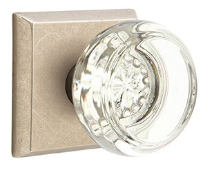 Emtek Georgetown Knob with Sandcast Style 6 Rosette