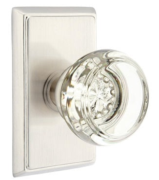 Emtek Georgetown Knob with Rectangular Rosette