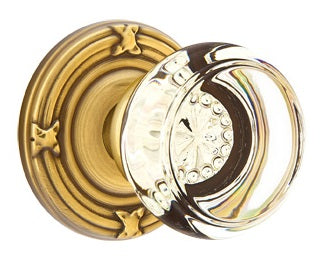 Emtek Georgetown Knob with Ribbon & Reed Rosette