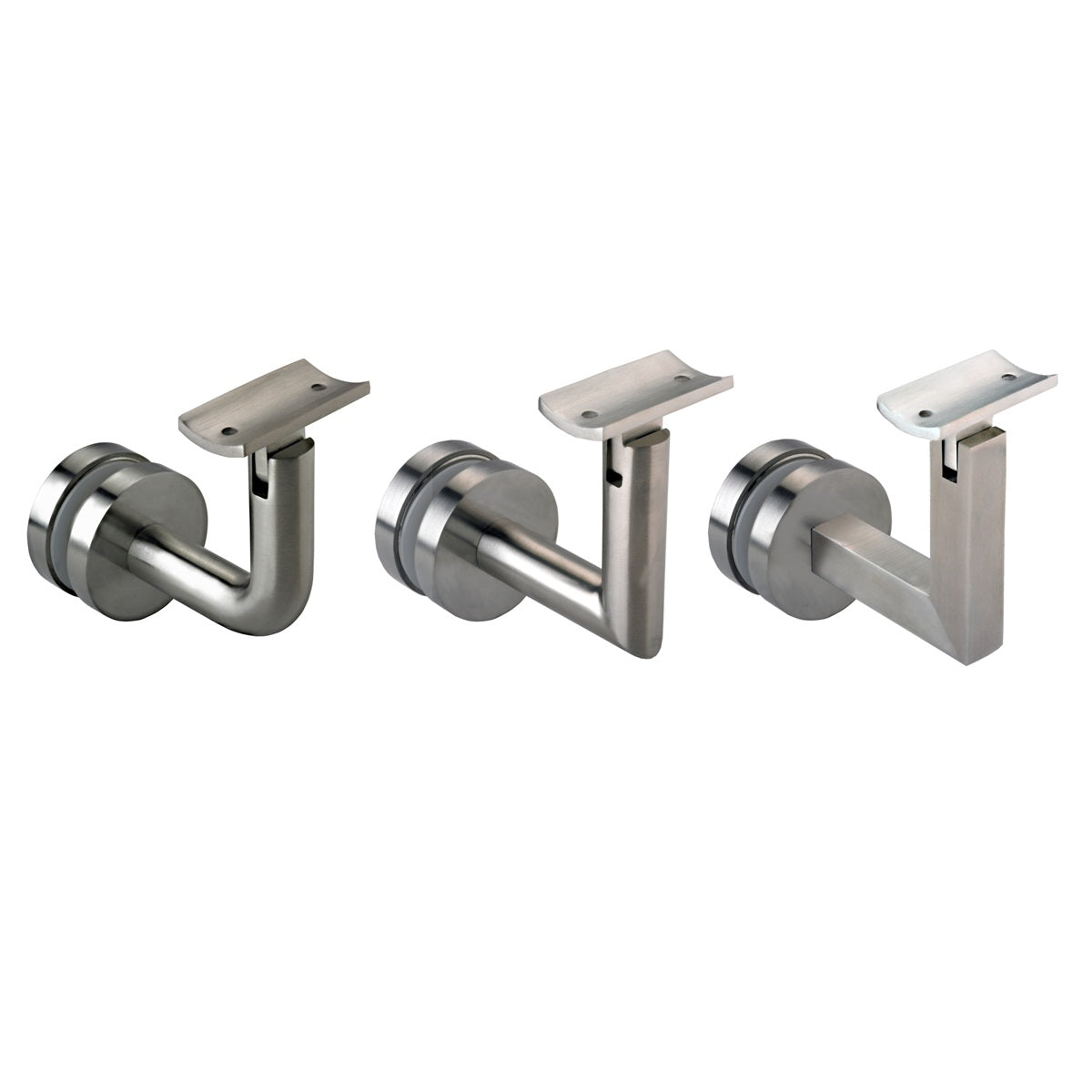 Glass Mount - Round - Curve (Satin)