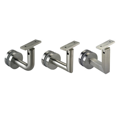 Glass Mount - Round - Flat (Satin)