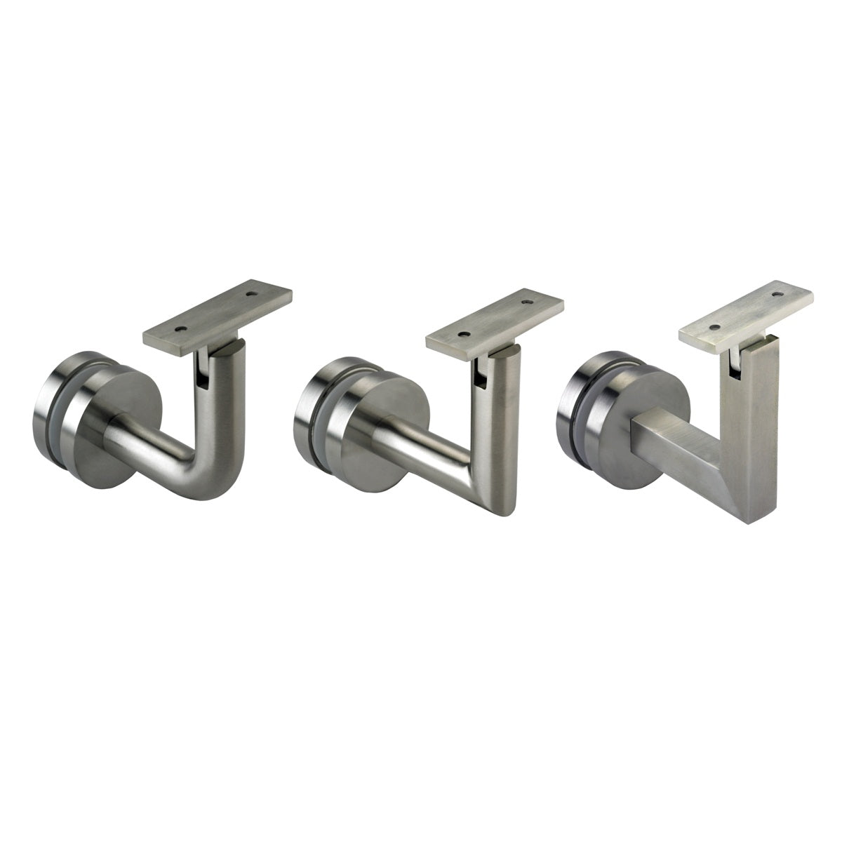 Glass Mount - Round - Flat (Satin)