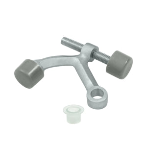 Deltana Solid Brass Hinge Mounted Hinge Pin Stop - Brushed Chrome