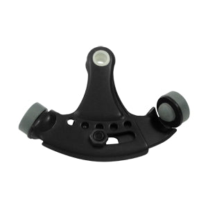 Deltana Solid Brass Hinge Mounted Adjustable Hinge Pin Stop - Flat Black