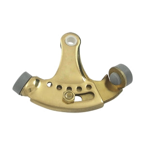 Deltana Solid Brass Hinge Mounted Adjustable Hinge Pin Stop - Polished Brass