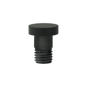 Deltana Solid Brass Extended Button Tip - Flat Black