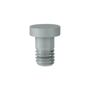 Deltana Solid Brass Extended Button Tip - Brushed Chrome