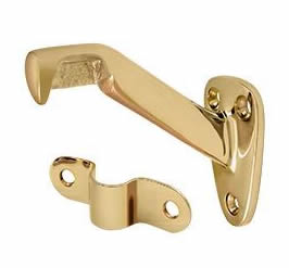 Deltana Hand Rail Bracket with 3-5/16 Inch Projection - PVD Lifetime Brass