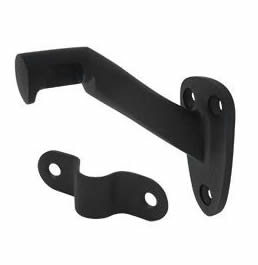 Deltana Hand Rail Bracket with 3-5/16 Inch Projection - Flat Black