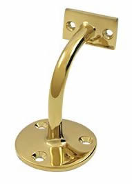 Deltana Hand Rail Bracket with 3-3/16 Inch Projection - PVD Lifetime Brass