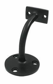 Deltana Hand Rail Bracket with 3-3/16 Inch Projection - Flat Black