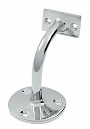 Deltana Hand Rail Bracket with 3-3/16 Inch Projection - Polished Chrome