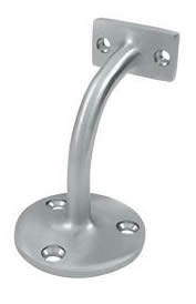 Deltana Hand Rail Bracket with 3-3/16 Inch Projection - Brushed Chrome