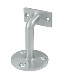Deltana Hand Rail Bracket with 3 Inch Projection - Brushed Chrome