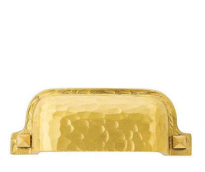 Emtek Hammered 3 Inch Bin Pull Satin Brass