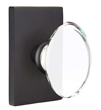 Emtek Hampton knob - Modern Rectangular Rosette