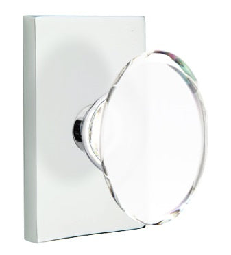 Emtek Hampton knob - Modern Rectangular Rosette