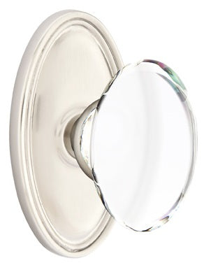 Emtek Hampton Knob with Oval Rosette