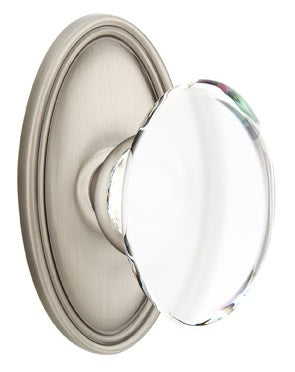 Emtek Hampton Knob with Oval Rosette
