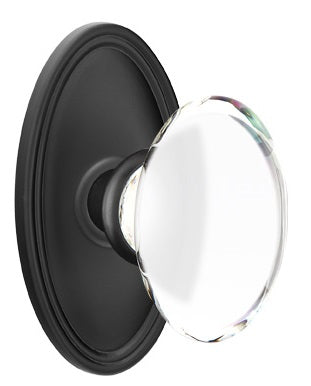 Emtek Hampton Knob with Oval Rosette