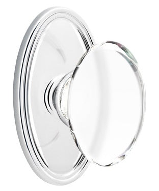 Emtek Hampton Knob with Oval Rosette