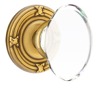 Emtek Hampton Knob with Ribbon & Reed Rosette