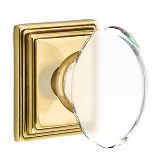Emtek Hampton Knob with Wilshire Rosette