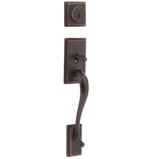 Kwikset Hawthorne Handleset in Venetian Bronze