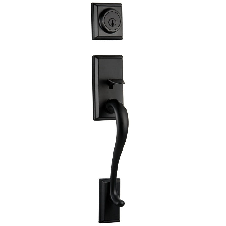 Kwikset Hawthorne Handleset in Iron Black