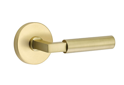 Emtek Brass Hercules Lever Satin Brass-Disk Rosette