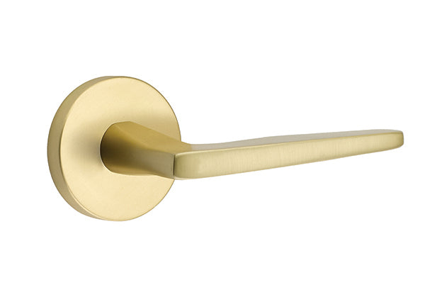 Emtek Brass Hermes Lever Satin Brass-Disk Rosette