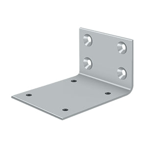 Deltana Solid Brass Jamb Bracket - Brushed Chrome