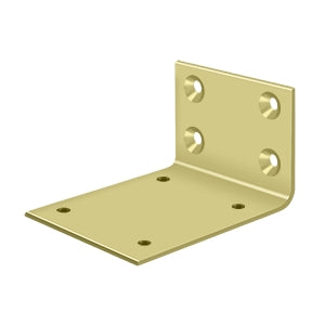 Deltana Solid Brass Jamb Bracket - Polished Brass