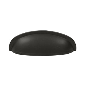 Deltana Solid Brass 4 1/2 Elongated Shell Pull - Oil Rubbed Bronze