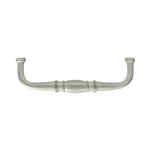 Deltana Solid Brass 4 Inch Colonial Wire Pull - Brushed Nickel