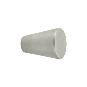 Deltana Solid Brass Cone Cabinet Knob - Brushed Nickel