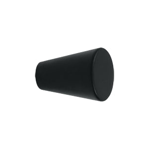 Deltana Solid Brass Cone Cabinet Knob - Flat Black