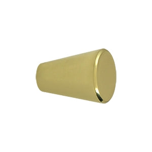 Deltana Solid Brass Cone Cabinet Knob - Polished Brass
