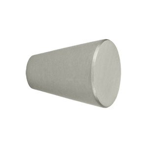 Deltana Solid Brass Cone Cabinet Knob - Brushed Nickel