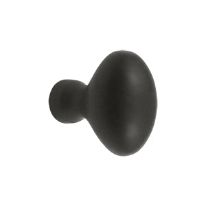 Deltana Solid Brass Oval/Egg Shaped Knob - Oil Rubbed Bronze