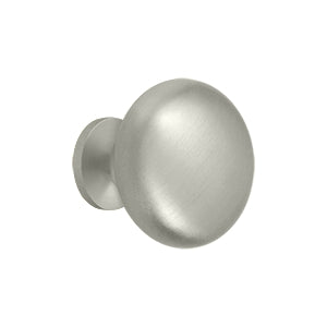 Deltana Solid Brass Round Solid Knob - Brushed Nickel