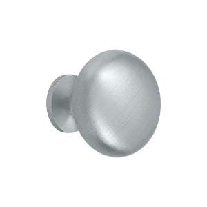 Deltana Solid Brass Round Solid Knob - Brushed Chrome