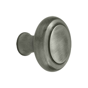 Deltana Solid Brass Heavy Duty Knob - Antique Nickel
