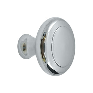 Deltana Solid Brass Heavy Duty Knob - Polished Chrome
