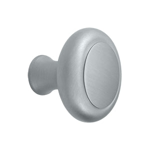 Deltana Solid Brass Heavy Duty Knob - Brushed Chrome
