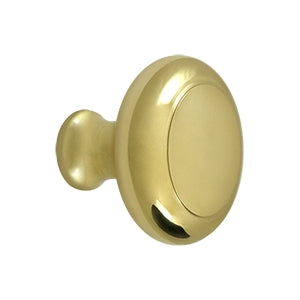 Deltana Solid Brass Heavy Duty Knob - Polished Brass