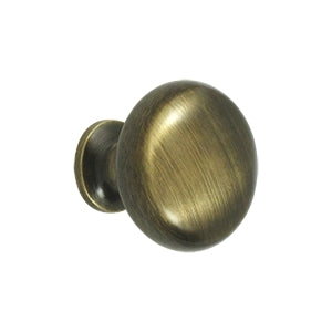 Deltana Solid Brass Round Hollow Knob - Antique Brass