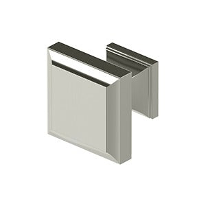 Square Knob, Decorative, 1 3/16 Inch x 1 3/16 Inch
